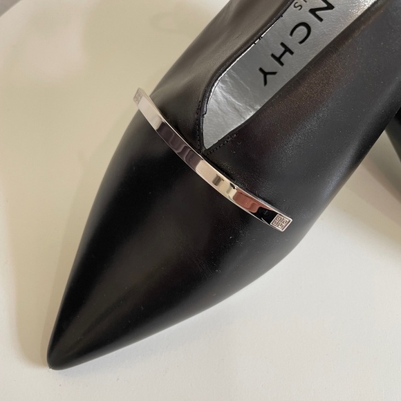 GIVENCHY Black Leather Slingback Kitten Heels - Picture 12 of 12